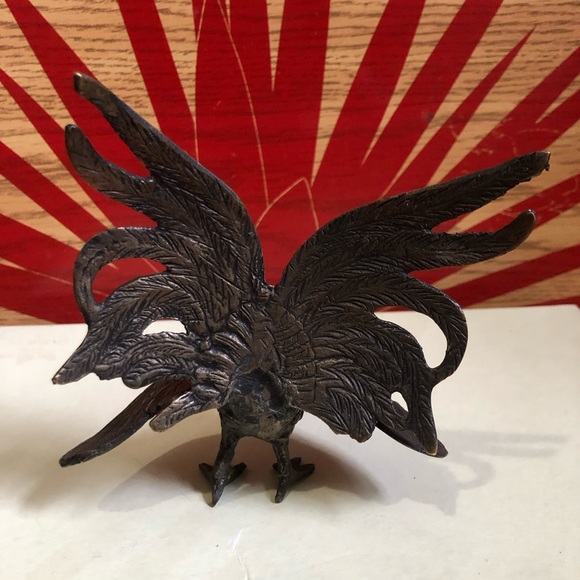 Vintage Bronze Metal Rooster - Picture 5 of 8